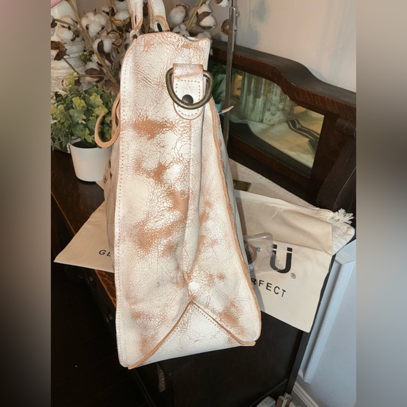 NWT Bed Stu Leather Rockaway Shoulder Crossbody Bag Tote Nectar Lux MSPR $345 - Picture 4 of 16